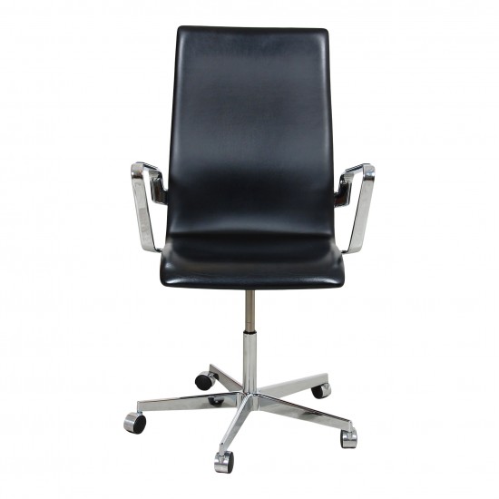 Buy Arne Jacobsen Oxford office chair black original leather